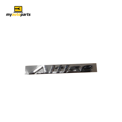 Boot lid Emblem "Altise" Genuine Suits Toyota Camry ASV50R 2011 to 2015