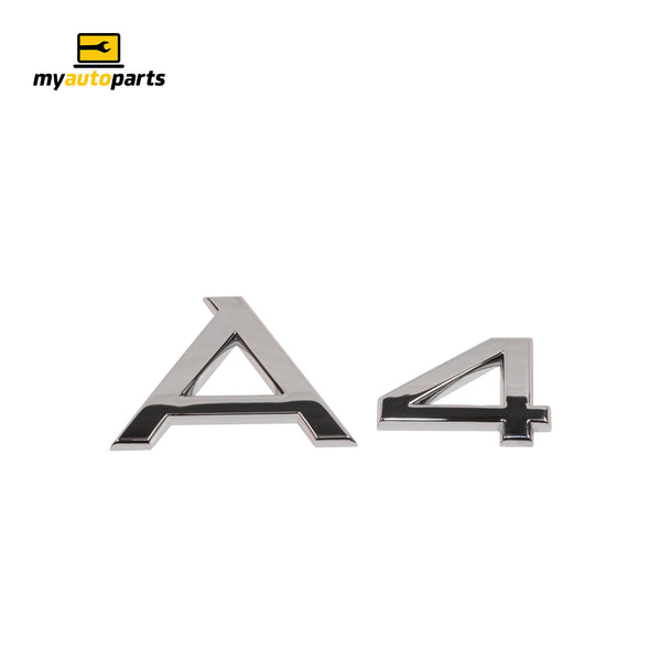 Bootlid Emblem Genuine Suits Audi A4 B7 2005 to 2008