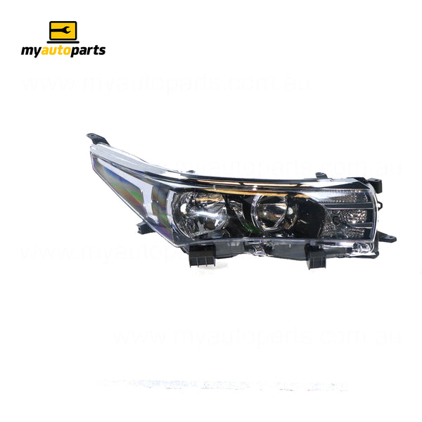 Halogen Head Lamp Drivers Side Certified Suits Toyota Corolla ZRE172R 2013 to 2016