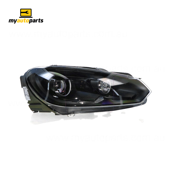 Xenon Black Head Lamp Drivers Side Genuine Suits Volkswagen Golf R MK 6 6/2010 to 3/2013