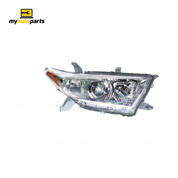 Head Lamp Drivers Side Genuine Suits Toyota Kluger GSU40R/GSU45R 2010 to 2013
