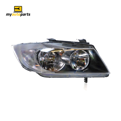 Halogen Manual Adjust Head Lamp Drivers Side OES Suits BMW 3 Series E90 2005 to 2008