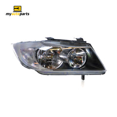 Halogen Manual Adjust Head Lamp Drivers Side OES Suits BMW 3 Series E90 2005 to 2008
