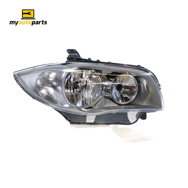 Halogen Silver Head Lamp Drivers Side Certified Suits BMW 1 Series E87 2004 to 2007