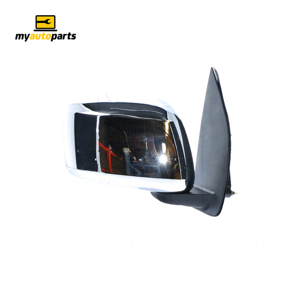 Chrome Door Mirror Drivers Side Aftermarket Suits Nissan Navara D40 2005 to 2010