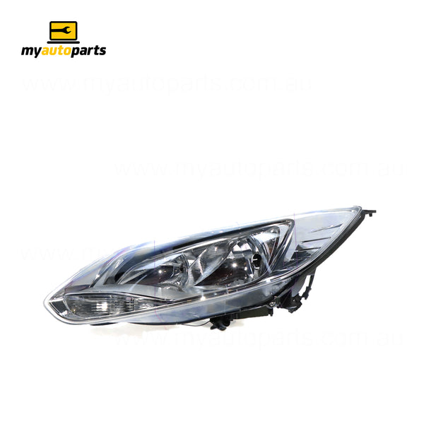 Chrome Head Lamp Passenger Side Genuine Suits Ford Focus LW 2012 to 2015