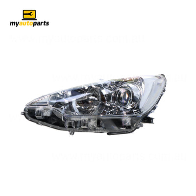 Halogen Electric Adjust Head Lamp Passenger Side Genuine Suits Toyota Prius-C NHP10R E-CVT2011 to 2015