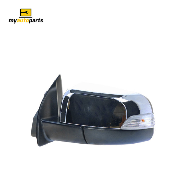 Chrome Door Mirror With Indicator Passenger Side Genuine Suits Ford Ranger PX 9/2011 to 9/2018