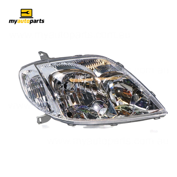 Halogen Head Lamp Drivers Side Certified Suits Toyota Corolla ZZE122R 2001 to 2007