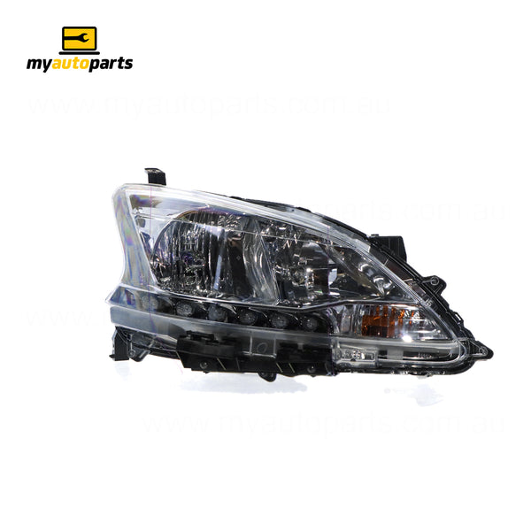 Halogen Head Lamp Drivers Side Genuine Suits Nissan Pulsar ST-L B17 2012 to 2017