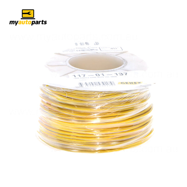 Yellow Cable - 3mm, 20A, Roll of 100m