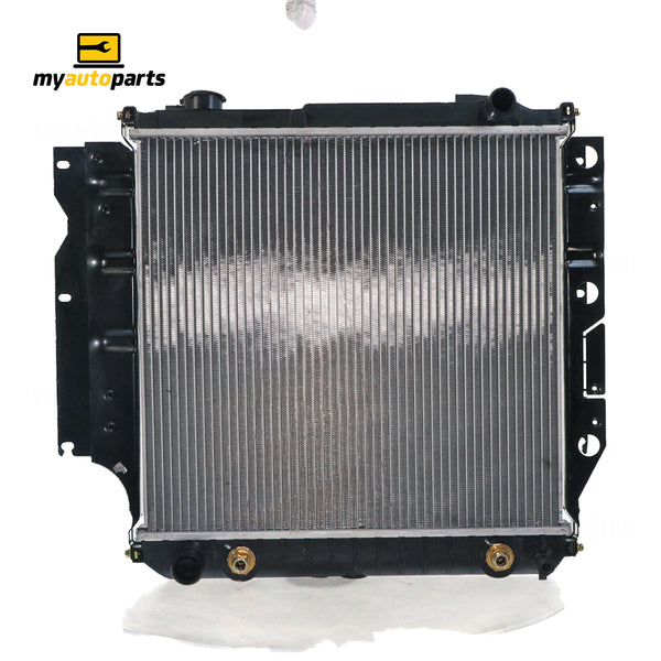 Radiator 31 / 38 mm Plastic Aluminium 460 x 488 x 32 mm Manual/Auto 4.0L L VP Aftermarket Suits Jeep Wrangler TJ 1996 to 2007