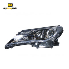 Halogen Head Lamp Passenger Side Certified Suits Toyota RAV4 GXL 2012 to 2015