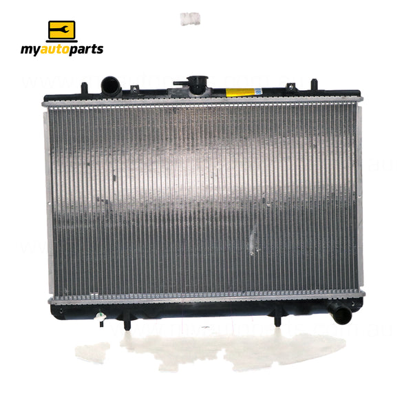 Radiator 34 / 34 mm Plastic Aluminium 375 x 598 x 32 mm Manual 2.4 L 4G64T Aftermarket Suits Mitsubishi Triton MK 1996 to 2006