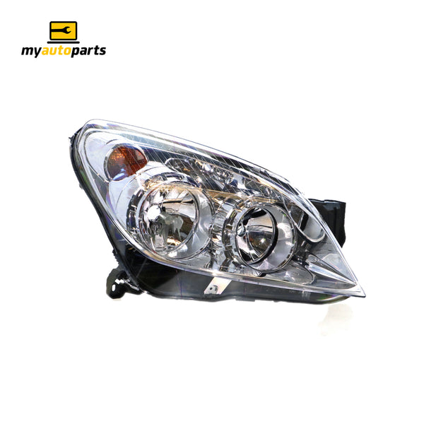 Chrome Head Lamp Drivers Side Certified Suits Holden Astra AH 11/2006 to 8/2009