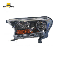 Head Lamp Passenger Side Genuine Suits Ford Ranger XL/XLS PX 2015 to 2018