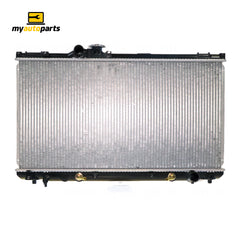 Radiator 34 / 34 mm Plastic Aluminium 375 x 718 x 16 mm Automatic 2.0 L 1GFE Aftermarket Suits Lexus IS200 / IS300 GXE10/JCE10 1999 to 2005