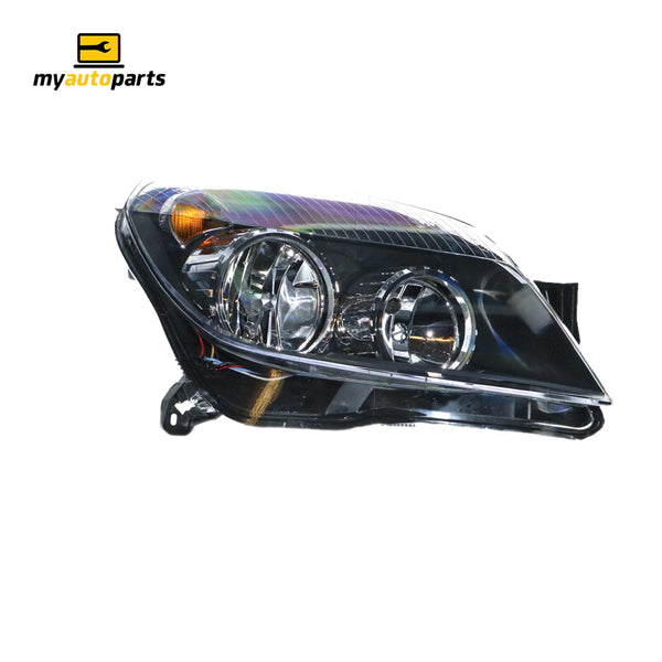 Black Head Lamp Drivers Side Certified Suits Holden Astra AH 10/2004 to 10/2006