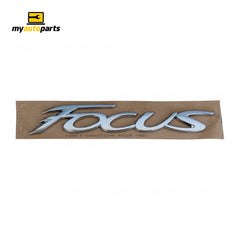 Boot lid Emblem "Focus" Genuine Suits Ford Focus LZ 2015 to 2018
