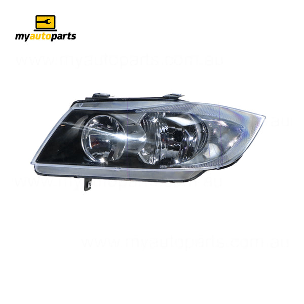 Halogen Manual Adjust Head Lamp Passenger Side Certified Suits BMW 3 Series E90 2005 to 2008