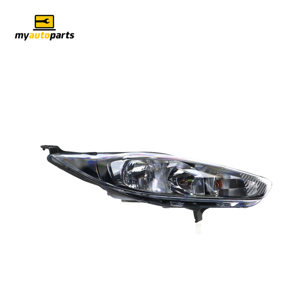 Black Head Lamp Drivers Side Genuine Suits Ford Fiesta Ambiente/Trend WZ 2013 to 2020