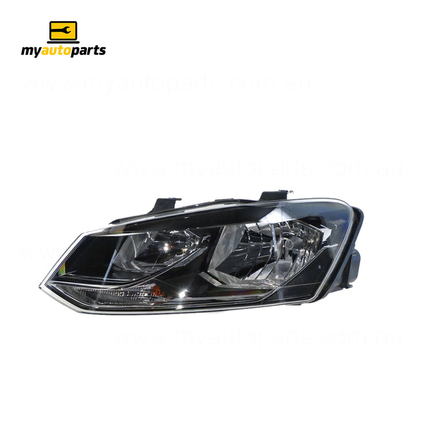 Halogen Head Lamp Passenger Side Genuine Suits Volkswagen Polo 6R 2014 to 2018