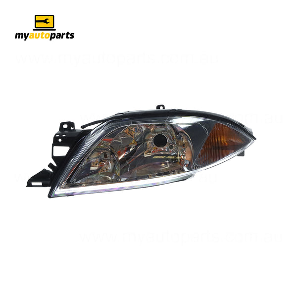 Chrome Halogen Head Lamp Amber Indicator Passenger Side Certified Suits Ford Falcon Fairmont/Ghia AU2/AU3 2000 to 2002