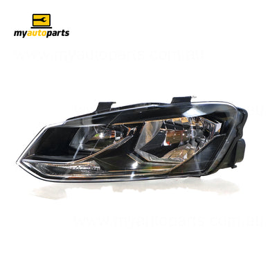 Halogen Head Lamp Passenger Side Certified Suits Volkswagen Polo 6R 2014 to 2018