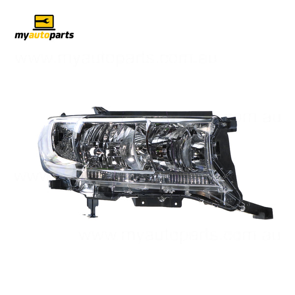 Halogen Head Lamp Drivers Side Genuine Suits Toyota Landcruiser GX VDJ200 2015 to 2021