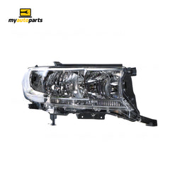 Halogen Head Lamp Drivers Side Genuine Suits Toyota Landcruiser GX VDJ200 2015 to 2021