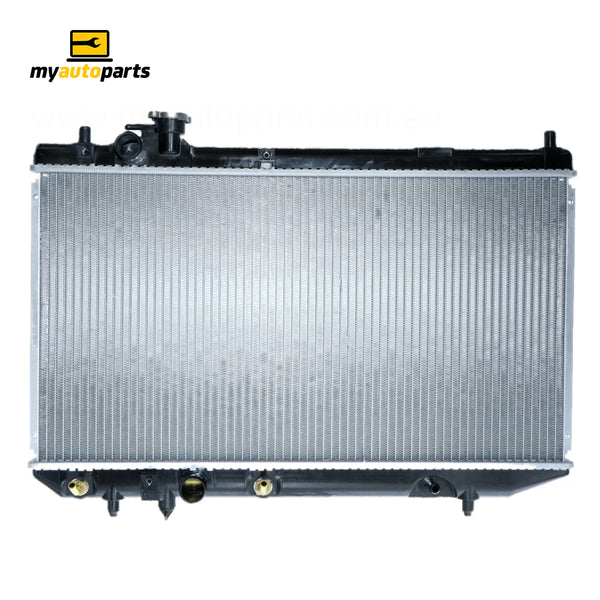 Radiator 32 / 32 mm Plastic Aluminium 358 x 648 x 16 mm Manual/Auto 1.3 L HC Aftermarket Suits Daihatsu Charade G100/G102 1987 to 1993