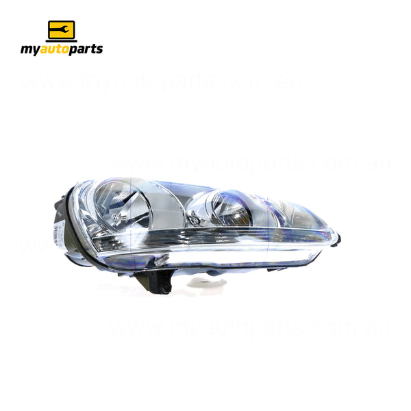 Chrome Head Lamp Drivers Side OES suits Volkswagen Golf/Jetta 2004 to 2011