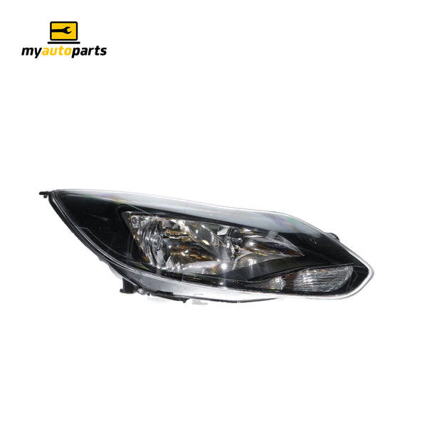Black Head Lamp Drivers Side Genuine Suits Ford Focus LW 2011 to 2012