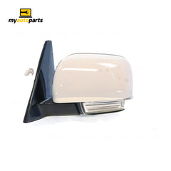 Door Mirror With Indicator Passenger Side Genuine suits Mitsubishi Pajero 2008 to 2014
