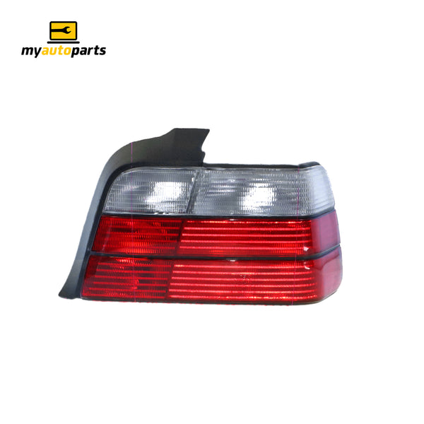 Black Red/Clear Tail Lamp Drivers Side Certified Suits BMW 3 Series E36 Sedan 1997 to 2000