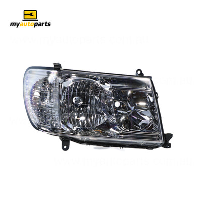 Head Lamp Drivers Side Genuine Suits Toyota Landcruiser 100 Series 2005 to 2007