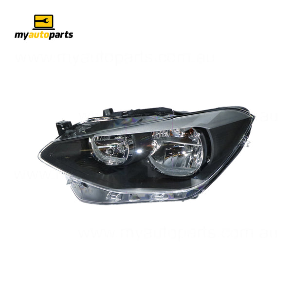 Halogen Manual Adjust Head Lamp Passenger Side OES Suits BMW 1 Series F20 2011 to 2016