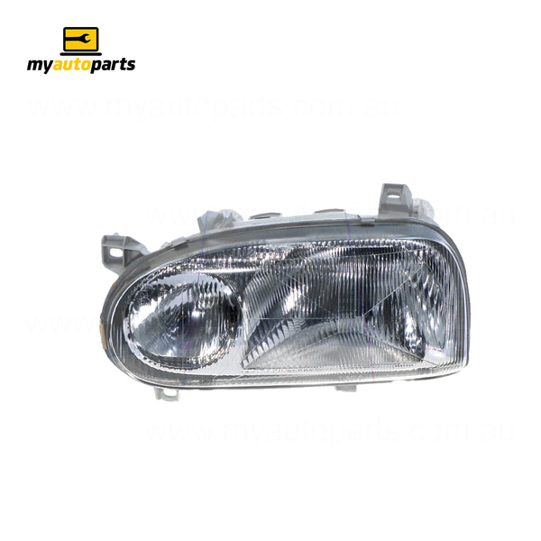 Twin Reflector Head Lamp Passenger Side Certified Suits Volkswagen Golf GTi MK 3 1994 to 1998