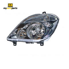 Head Lamp Passenger Side Certified Suits Mercedes-Benz Sprinter Fitted Without Fog Lights 2006 to 2013