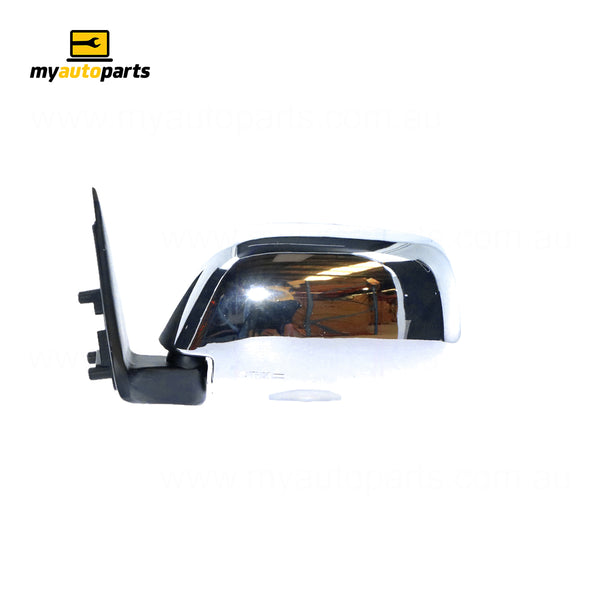 Chrome Door Mirror Sail Mount Passenger Side Aftermarket Suits Toyota Hilux 80 Series 1988 to 1997