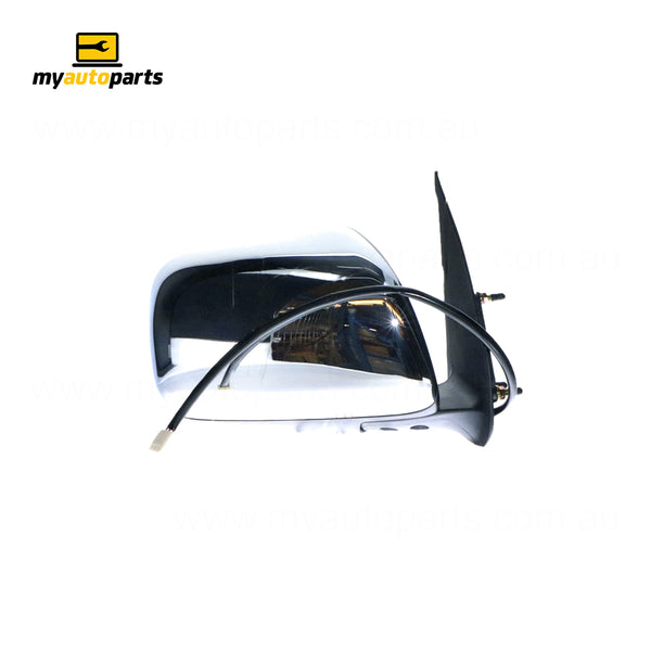Chrome Door Mirror Electric Adjust Drivers Side Aftermarket suits Toyota Hilux 15/16/25/26 Series SR & SR5 2005 to 2009