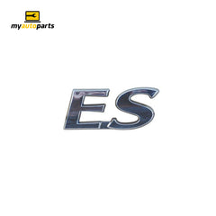 Boot lid Emblem "ES" Genuine Suits Mitsubishi Lancer CJ 2007 to 2015