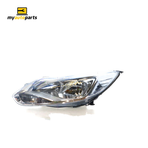 Chrome Head Lamp Passenger Side Genuine Suits Ford Focus LW 2011 to 2012