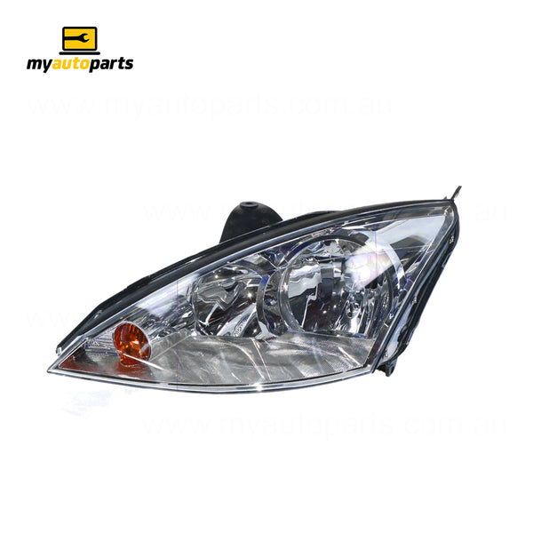 Halogen Manual Adjust Head Lamp Passenger Side Genuine Suits Ford Focus LR 2002 to 2004