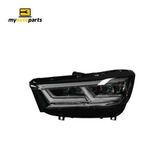 LED Head Lamp Passenger Side Genuine Suits Audi Q5 FY 2017 to 2021
