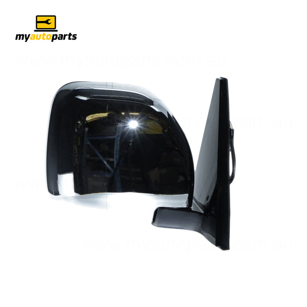 Chrome Door Mirror Electric Adjust Drivers Side Aftermarket suits Mitsubishi Pajero 2000 to 2006