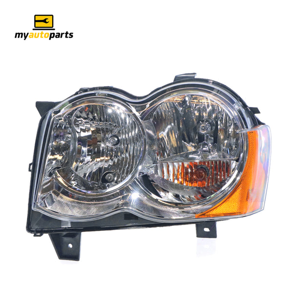 Halogen Head Lamp Passenger Side Genuine Suits Jeep Grand Cherokee WH 2005 to 2011