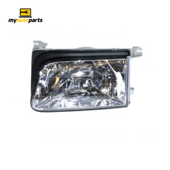 Crystal Head Lamp Passenger Side Certified Suits Holden Rodeo LT TF 1999 to 2001