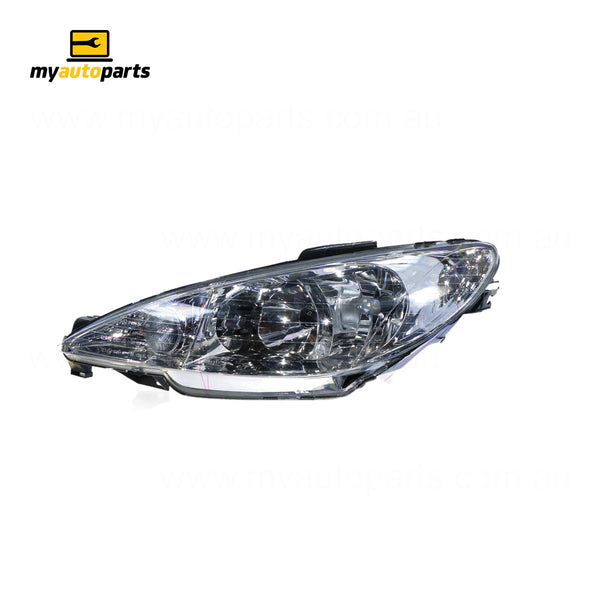 Head Lamp Passenger Side Certified Suits Peugeot 206 XR 1999 to 2006