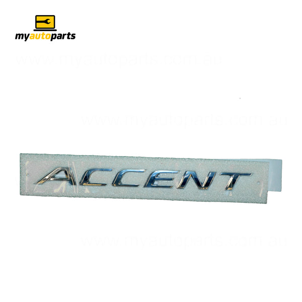 Tail Gate Emblem Genuine suits Hyundai Accent RB